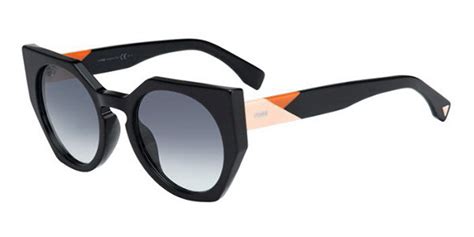 FENDI FF 0151/S 807/JJ Facets Black Sunglasses 